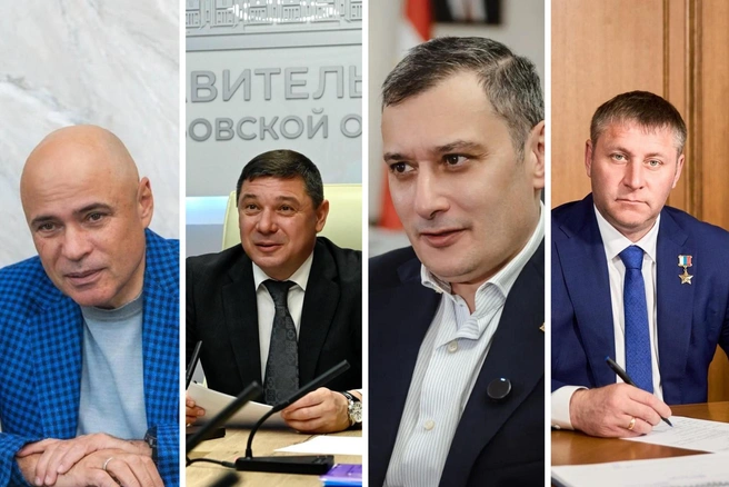 В Черноземье входят пять областей: Белгородская, Воронежская, Курская, Липецкая и Тамбовская | Источник: Игорь Артамонов, Евгений Первышов / T.me; Александр Хинштейн / Max.ru; Александр Шуваев / Vk.com
