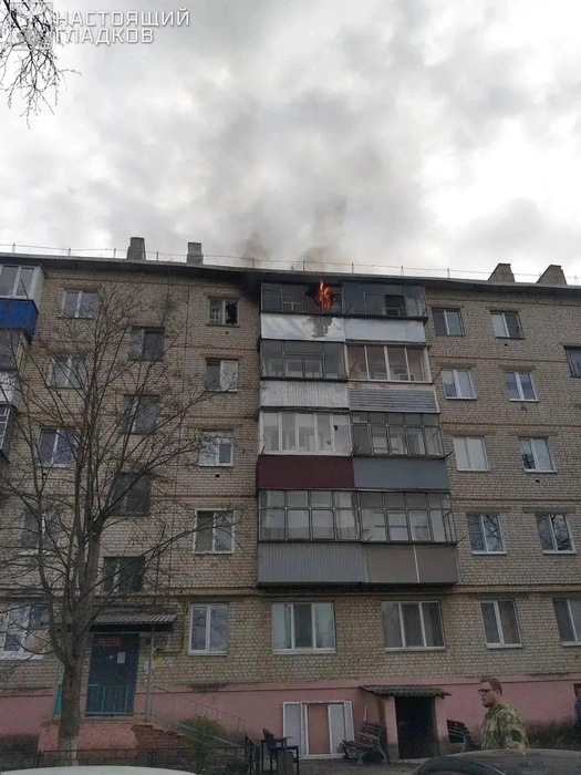 В Шебекино 17 апреля ВСУ ударили дроном по жилой пятиэтажке | Источник: Вячеслав Гладков / max.ru