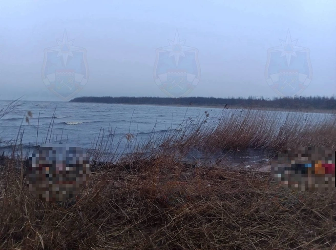 Два человека погибли на Ладожском озере этой ночью | Источник: Аварийно-спасательная служба Ленобласти / Telegram