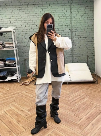 Многослойность создает необычный силуэт | Источник: ylianaisaenko / instagram.com*