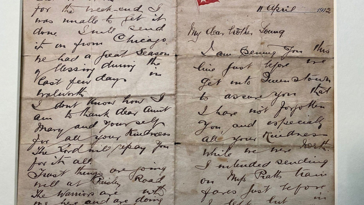 Последнее письмо пастора с «Титаника» выставлено на торги