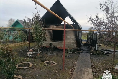Пожар в бане в Мари-Ушем: хозяйка получила ожоги