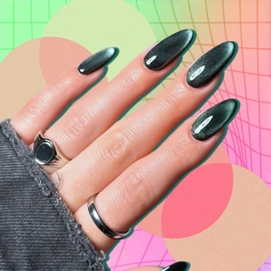 Как стекло и бархат: 8 самых модных маникюров с эффектом «кошачий глаз»