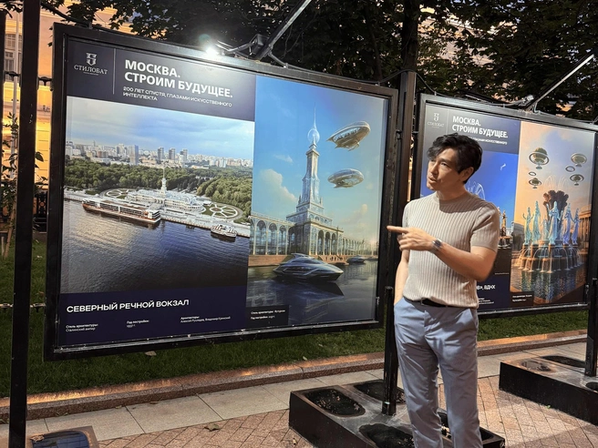 Фотоэкскурсия в будущее проходит на Рождественском бульваре | Источник: пресс-служба выставки «Москва. Строим будущее»
