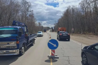 На трассе к аэропорту Благовещенск ликвидируют старое покрытие