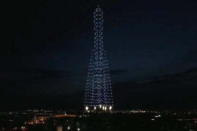 Репетиция шоу дронов над Красноярском: почему утром не знали?