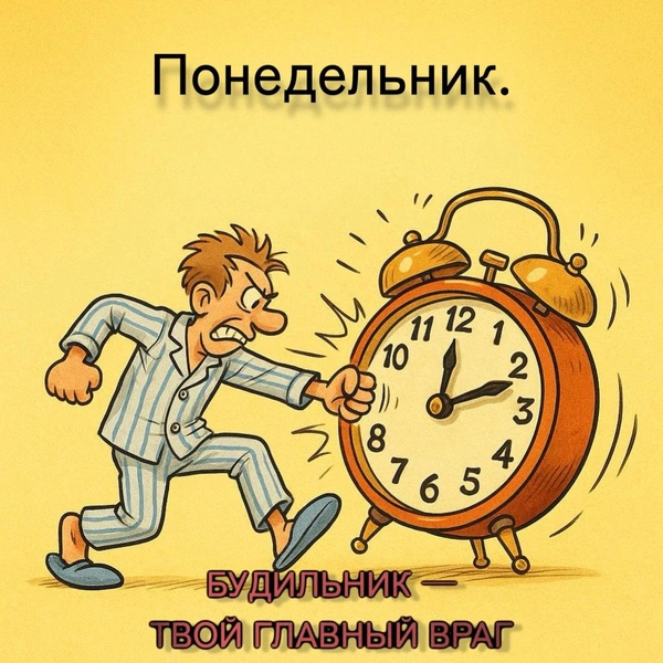 открытки с понедельником, открытка утро понедельника, открытки с добрым понедельником, открытки с понедельником прикольные, доброго понедельника открытки красивые, бесплатные открытки доброго понедельника, скачать открытку с понедельником | Источник: theDay/DALL-E