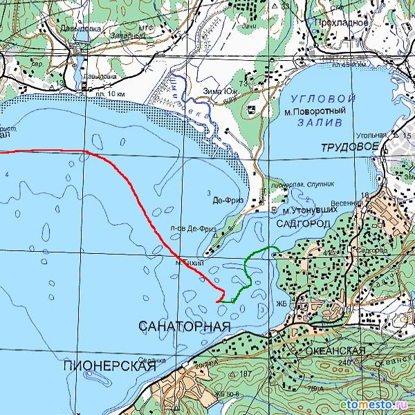 Красная линия — движение тела Елены, зеленая — Виктора | Источник: etomesto.ru