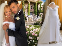 К венцу пошла в Versace, на афтепати — уже босиком: первые фото со свадьбы Бритни Спирс