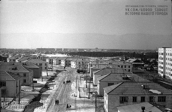 Улица Московская, ориентировочно — начало 80-х годов | Источник: История Сургута / Vk.com
