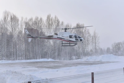 Crew airlifts burned patient to Orenburg amid frost