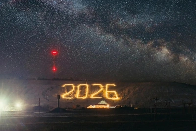 Двухкилометровые гирлянды зажглись в станице под Волгоградом