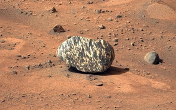Камень-зебра: марсоход Perseverance сделал фото куска породы необычной расцветки