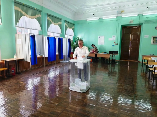 Сидоренко пришел рано утром | Источник: Избирательная комиссия Рязанской области
