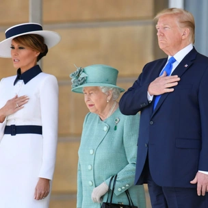 Как Королева встретила Дональда и Меланию Трамп