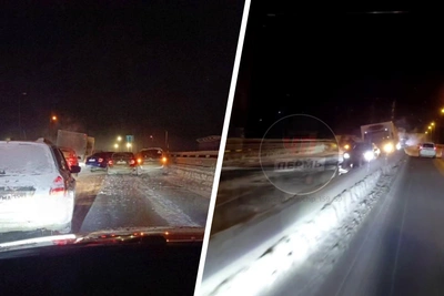 Красавинский мост парализован из-за аварий в мороз