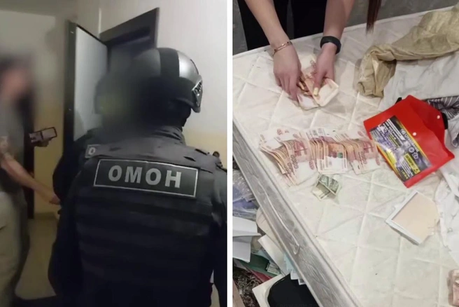 К одному из обвиняемых в автоподставах ворвались домой прямо ночью | Источник: МВД 24 / Telegram