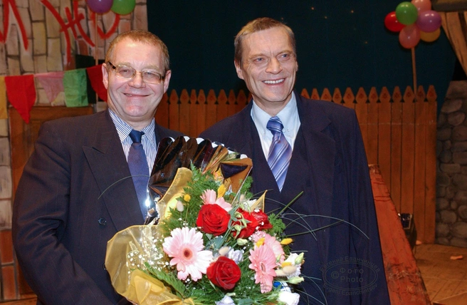 С композитором Александром Журбиным | Источник: Евгений Епанчинцев