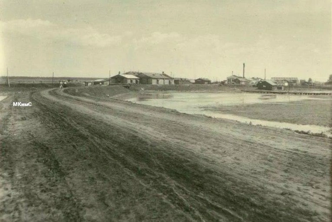 Вот так скромно по нынешним меркам выглядел поселок ДОК «Красный Октябрь» в середине прошлого столетия | Источник: фонд МКимС, Тюмень до нашей эры / Vk.com