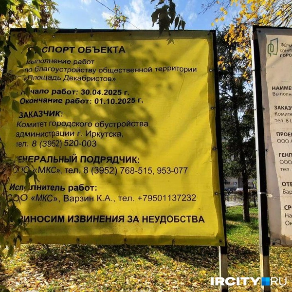 В паспорте объекта указана оптимистичная дата окончания работ | Источник: Виктор Лучкин / «ИрСити»