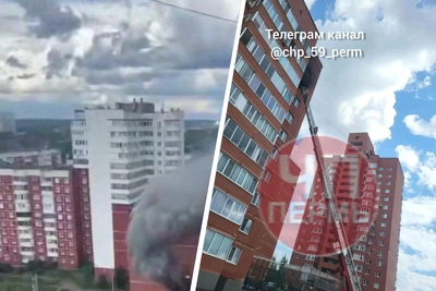 Пожар в высотке на Куфонина: эвакуация жильцов