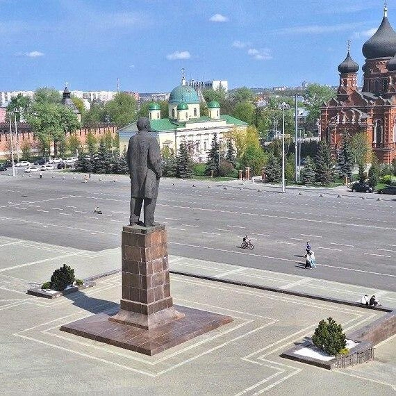 Вид на площадь Ленина, которую перекроют для автомобилей на майские праздники | Источник: Пресс-служба администрации города Тулы
