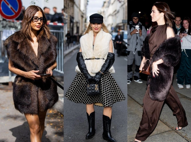 Меховые жилетки снова в тренде, но не те, что мы любили в нулевых