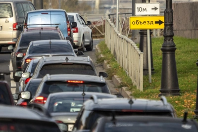 В Краснодаре вечером 10 апреля пробки 9 баллов