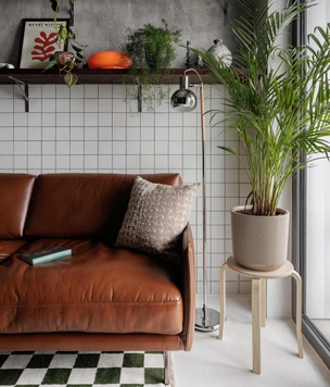 Индустриальный минимализм и скандинавский модерн: квартира 22 м² в Сочи под сдачу