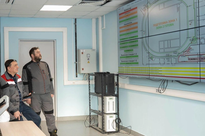 Сейчас специалисты «Скад тех» занимаются пусконаладкой системы | Источник: Анна Плис, Сибирский кольцевой источник фотонов / Официальный сайт