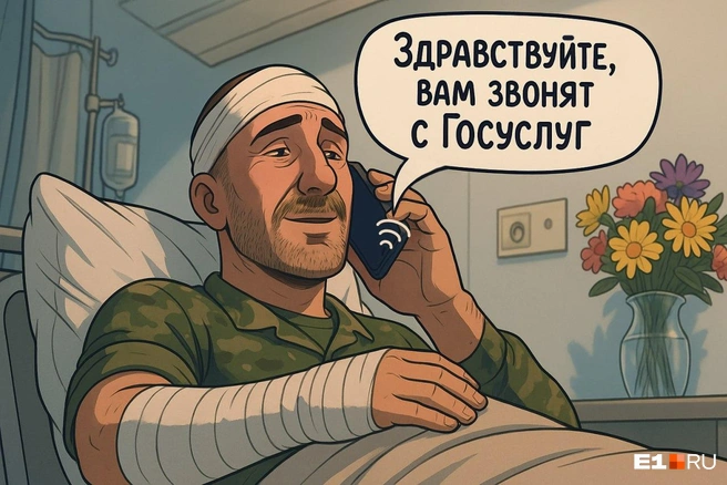 Алексею позвонили с «Госуслуг», когда он восстанавливался после ранения | Источник: Виталий Калистратов / E1.RU