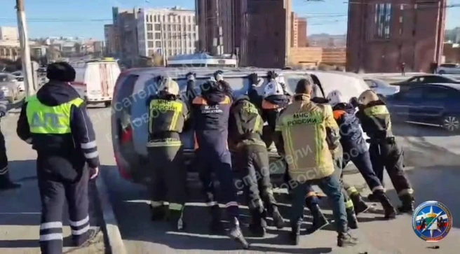 Пострадавшим не потребовалась госпитализация | Источник: Спасатели МАСС / Телеграм