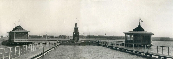 Вид лодочной станции в 1949 году | Источник: ОГАЧО