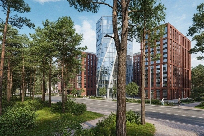 По планам, район будет утопать в зелени, а с работы до дома можно будет добраться через парк | Источник: Юрий Орлов / Городские медиа