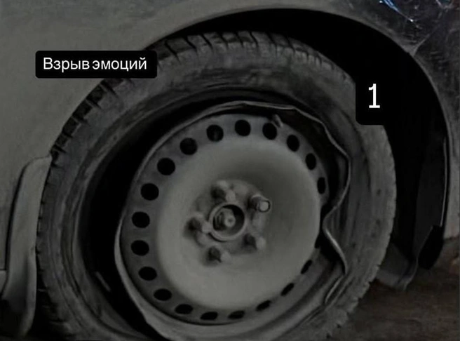 Так выглядит колесо вблизи | Источник: читатель E1.RU