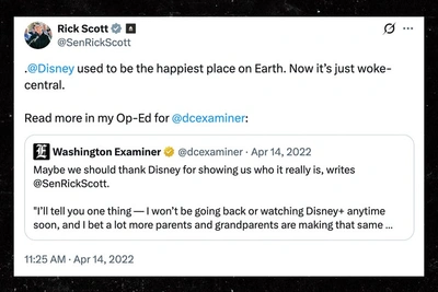 Сенатор Рик Скотт опубликовал фото с семьей в Диснейуорлде