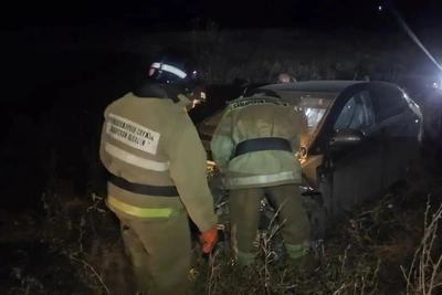В Клявлинском районе Kia Rio съехала в кювет, водитель пострадал