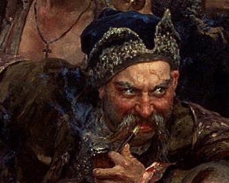 Анекдот пропагандиста: 10 персонажей, запечатленных на картине «Запорожцы» Ильи Репина