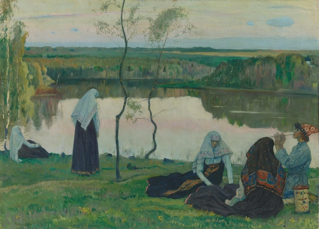 Михаил Нестеров «За Волгой. Пастушок», 1922 | Источник: Третьяковка в Самаре