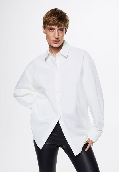 Рубашка Mango JONAS, цвет: белый, RTLABX541901 — купить в интернет-магазине Lamoda