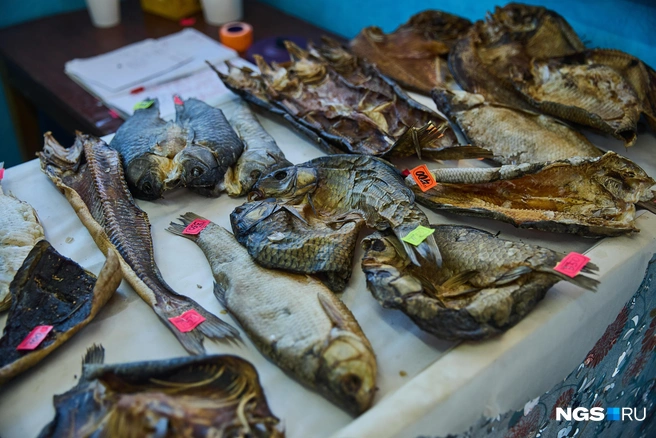 Рыба на прилавках исключительно обская | Источник: Александр Ощепков / NGS.ru