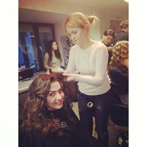 Екатерина в салоне Backstage company | Источник: Екатерина Пестова