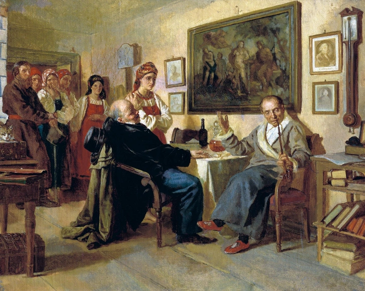 Николай Неврев. «Торг. Сцена из крепостного быта. Из недавнего прошлого». 1866 | Источник: Wikimedia Commons