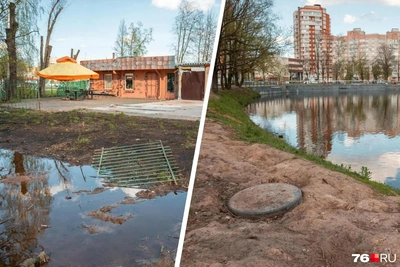 Парк «Очки» в Ярославле в запустении