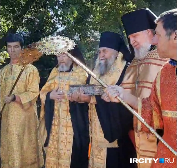 Святыня на иркутской земле. Мощи Спиридона Тримифунтского доставили в Собор Богоявления | Источник: Виктор Лучкин / «ИрСити»