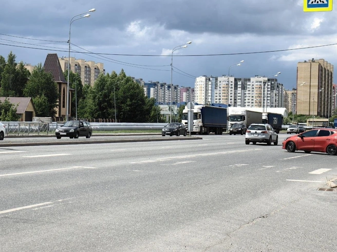 Участок Широтной от Народной к ТЭЦ для сравнения | Источник: Павел Красоткин / 72.RU 
