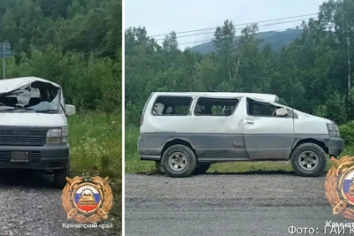 Микроавтобус перевернулся на Камчатке — водитель в больнице