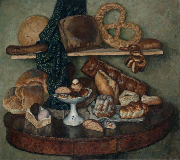 Илья Машков. «Снедь московская: хлебы», 1924, ГТГ. | Источник: Государственная Третьяковская Галерея