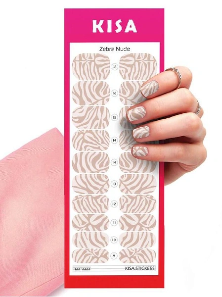 Пленки для маникюра Zebra Nude, Kisa.Stickers