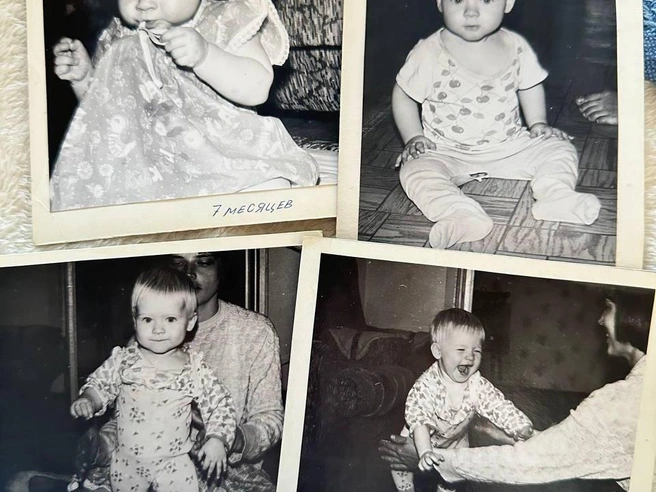 На этих фотографиях Алене 7 и 10 месяцев | Источник: Missalena92/ tg.com
